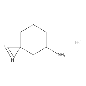 1,2-Diazaspiro[2.5]oct-1-en-5-amine hydrochloride结构式