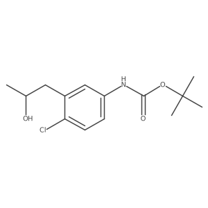 tert-butyl N-{4-chloro-3-[(2R)-2-hydroxypropyl]phenyl}carbamate Structure