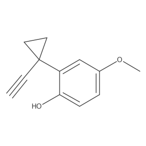 2-(1-Ethynylcyclopropyl)-4-methoxyphenol结构式