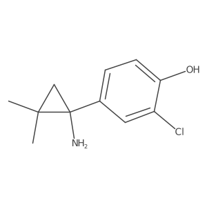 4-(1-Amino-2,2-dimethylcyclopropyl)-2-chlorophenol结构式
