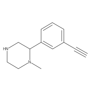 2-(3-Ethynylphenyl)-1-methylpiperazine Structure