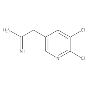 2-(5,6-Dichloropyridin-3-yl)ethanimidamide结构式
