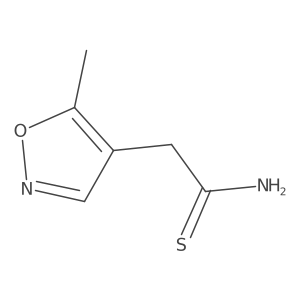 2-(5-Methyl-1,2-oxazol-4-yl)ethanethioamide结构式