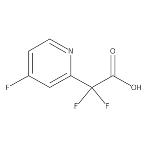 2,2-Difluoro-2-(4-fluoropyridin-2-yl)acetic acid结构式