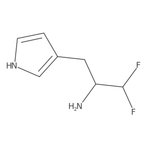 1,1-difluoro-3-(1H-pyrrol-3-yl)propan-2-amine Structure