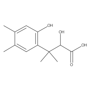 2-Hydroxy-3-(2-hydroxy-4,5-dimethylphenyl)-3-methylbutanoic acid Structure