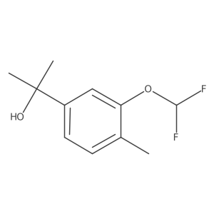2-[3-(Difluoromethoxy)-4-methylphenyl]propan-2-ol Structure