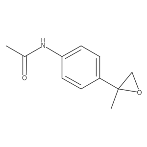 N-[4-(2-methyloxiran-2-yl)phenyl]acetamide结构式