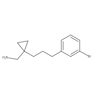 {1-[3-(3-Bromophenyl)propyl]cyclopropyl}methanamine结构式