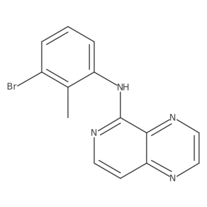 N-(3-bromo-2-methylphenyl)Pyrido[3,4-b]pyrazin-5-amine结构式
