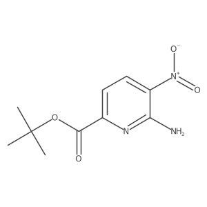 Tert-butyl 6-amino-5-nitropyridine-2-carboxylate结构式