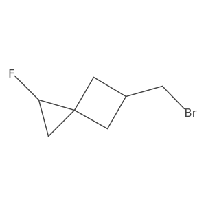 5-(Bromomethyl)-2-fluorospiro[2.3]hexane Structure