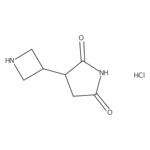 3-(Azetidin-3-yl)pyrrolidine-2,5-dione hydrochloride Structure