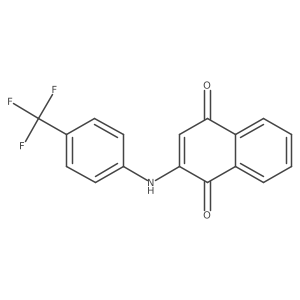 2-[4-(Trifluoromethyl)anilino]-1,4-naphthoquinone Structure
