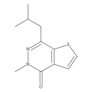 5-Methyl-7-(2-methylpropyl)thieno[2,3-d]pyridazin-4(5H)-one结构式