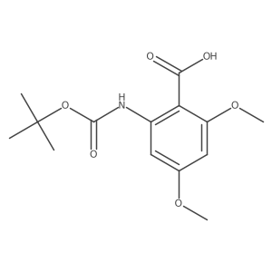 2-{[(Tert-butoxy)carbonyl]amino}-4,6-dimethoxybenzoic acid Structure
