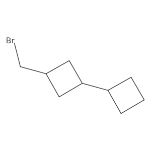 1-(Bromomethyl)-3-cyclobutylcyclobutane Structure