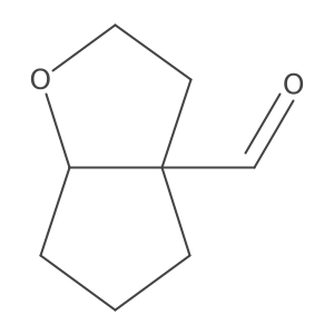 rac-(3aR,6aS)-hexahydro-2H-cyclopenta[b]furan-3a-carbaldehyde Structure
