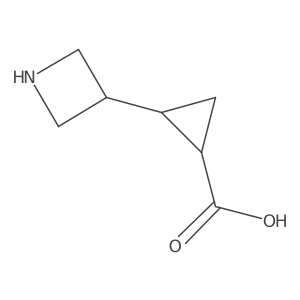 (1R,2S)-2-(Azetidin-3-yl)cyclopropane-1-carboxylic acid Structure