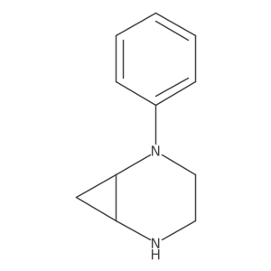 2-Phenyl-2,5-diazabicyclo[4.1.0]heptane结构式