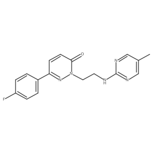 6-(4-Fluorophenyl)-2-[2-[(5-methylpyrimidin-2-yl)amino]ethyl]pyridazin-3-one Structure