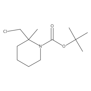 tert-butyl (2R)-2-(chloromethyl)-2-methylpiperidine-1-carboxylate Structure