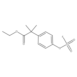 Ethyl 2-(4-fluorosulfonyloxyphenyl)-2-methylpropanoate Structure