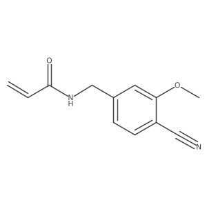N-[(4-Cyano-3-methoxyphenyl)methyl]prop-2-enamide结构式