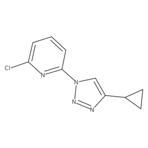 2-chloro-6-(4-cyclopropyl-1H-1,2,3-triazol-1-yl)pyridine Structure