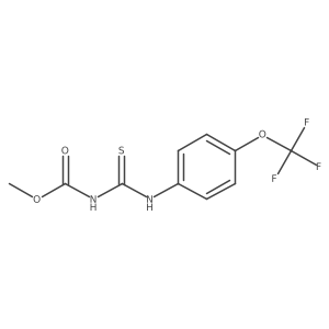 methyl N-{[4-(trifluoromethoxy)phenyl]carbamothioyl}carbamate结构式