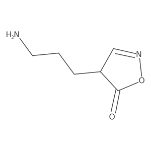 4-(3-Aminopropyl)-4,5-dihydro-1,2-oxazol-5-one Structure