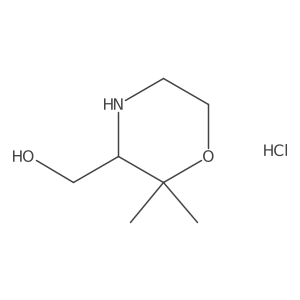 (2,2-Dimethylmorpholin-3-yl)methanol hydrochloride Structure