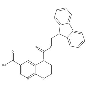 1-{[(9H-fluoren-9-yl)methoxy]carbonyl}-1H,2H,3H-pyrido[2,3-b][1,4]oxazine-7-carboxylic acid Structure