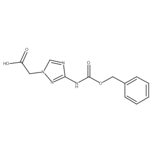 2-(3-{[(benzyloxy)carbonyl]amino}-1H-1,2,4-triazol-1-yl)acetic acid结构式