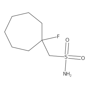 (1-Fluorocycloheptyl)methanesulfonamide结构式