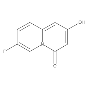 7-Fluoro-2-hydroxy-4H-quinolizin-4-one Structure