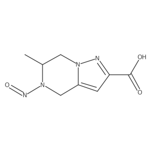 6-methyl-5-nitroso-4H,5H,6H,7H-pyrazolo[1,5-a]pyrazine-2-carboxylic acid结构式