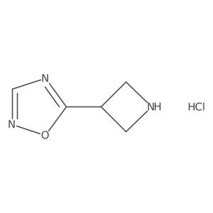 5-(Azetidin-3-yl)-1,2,4-oxadiazole hydrochloride结构式