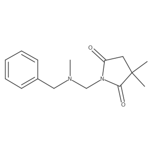 1-{[Benzyl(methyl)amino]methyl}-3,3-dimethylpyrrolidine-2,5-dione结构式