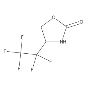 4-(Pentafluoroethyl)-1,3-oxazolidin-2-one Structure