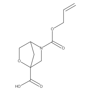(1S,4S)-5-allyloxycarbonyl-2-oxa-5-azabicyclo[2.2.1]heptane-1-carboxylic acid结构式