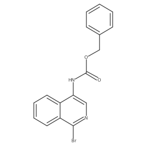 benzyl N-(1-bromoisoquinolin-4-yl)carbamate Structure