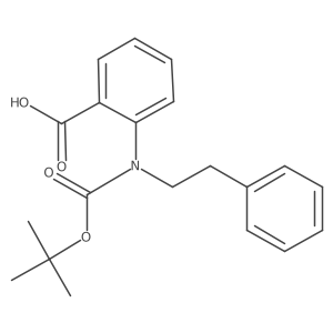 2-{[(Tert-butoxy)carbonyl](2-phenylethyl)amino}benzoic acid Structure