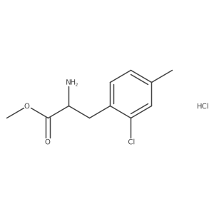 methyl (2S)-2-amino-3-(2-chloro-4-methylphenyl)propanoate hydrochloride Structure