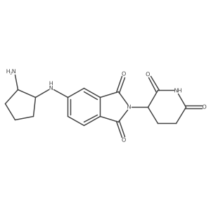 rac-5-{[(1R,2R)-2-aminocyclopentyl]amino}-2-(2,6-dioxopiperidin-3-yl)-2,3-dihydro-1H-isoindole-1,3-dione Structure