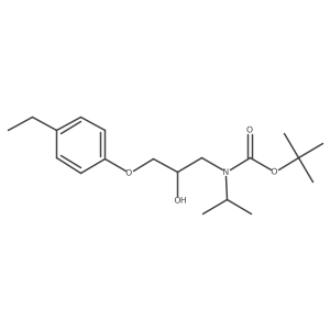 tert-butyl N-[3-(4-ethylphenoxy)-2-hydroxypropyl]-N-(propan-2-yl)carbamate结构式