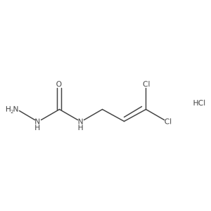 3-Amino-1-(3,3-dichloroprop-2-en-1-yl)urea hydrochloride结构式