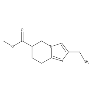 methyl 2-(aminomethyl)-5H,6H,7H,8H-imidazo[1,2-a]pyridine-6-carboxylate Structure
