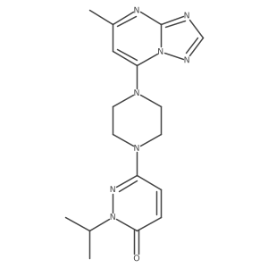 6-(4-{5-Methyl-[1,2,4]triazolo[1,5-a]pyrimidin-7-yl}piperazin-1-yl)-2-(propan-2-yl)-2,3-dihydropyridazin-3-one Structure