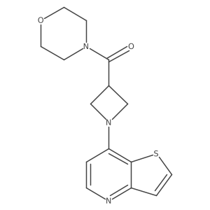 4-(1-{Thieno[3,2-b]pyridin-7-yl}azetidine-3-carbonyl)morpholine Structure